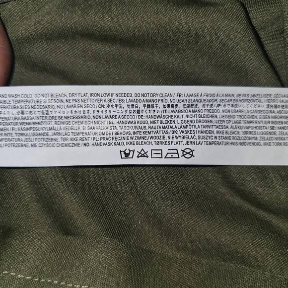 Moon River Womens Plaid Green Mini Dress,w Back Cutouts SZ M - Picture 15 of 16